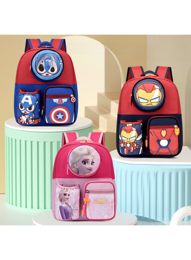 Kindergarten Preschool Children's Schoolbag For 3-6 Years Old Boys And Girls Children's Wang Wang Team Cartoon Animation Backpack Foreign Trade-Color:KT Cat - Image 2