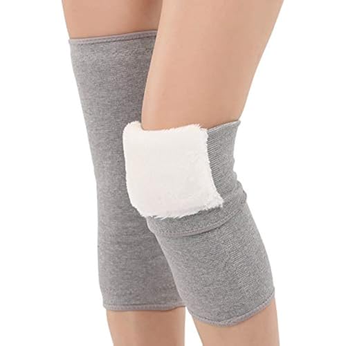 JUMISEE Men Women Warm Fleece Lined Knee Brace Leg Warmer Thermal Leg Sleeve Knee Support for Arthritis Pain Relief Yoga - Image 1