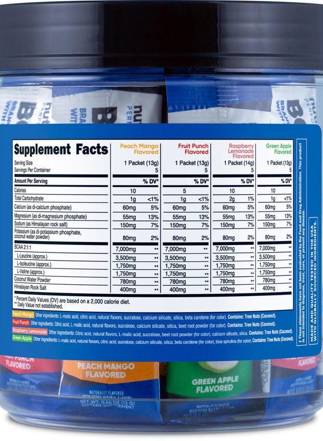 Nutricost BCAA+ Hydration Variety Pack (20 Stickpacks) - Branched Chain Amino Acids with Hydration Complex - Gluten-Free, Non-GMO - Image 5