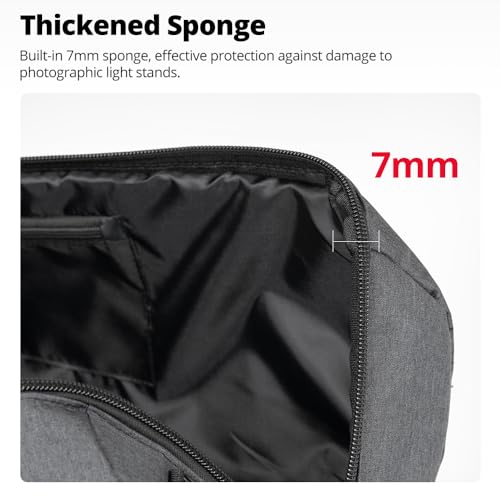 AMBITFUL Widened Version Tripod Carrying Case Bag 21/25/31/39/43/47/51/55/ for Light Stands,Boom Stand,Umbrella and Tripod Photography Accessories (55.11in(140cm)*Φ8.66in(22cm)) - Image 3