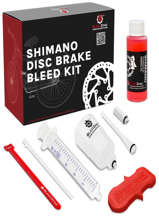 BleedZone RSN Sports Bleed Kit for Shimano Hydraulic Road/Gravel Brakes with 60ml Mineral Oil - Image 1