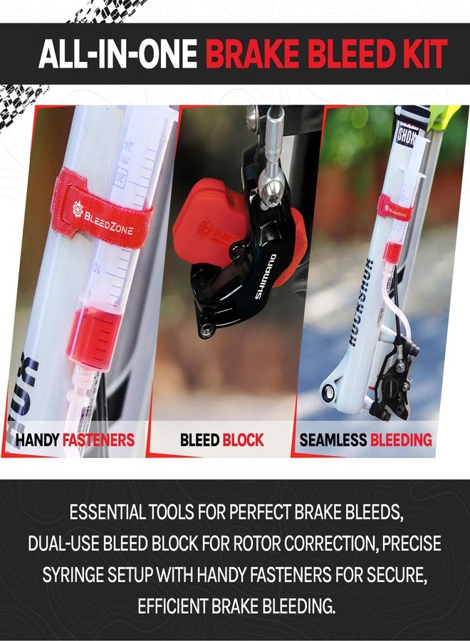 BleedZone RSN Sports Bleed Kit for Shimano Hydraulic Road/Gravel Brakes with 60ml Mineral Oil - Image 2