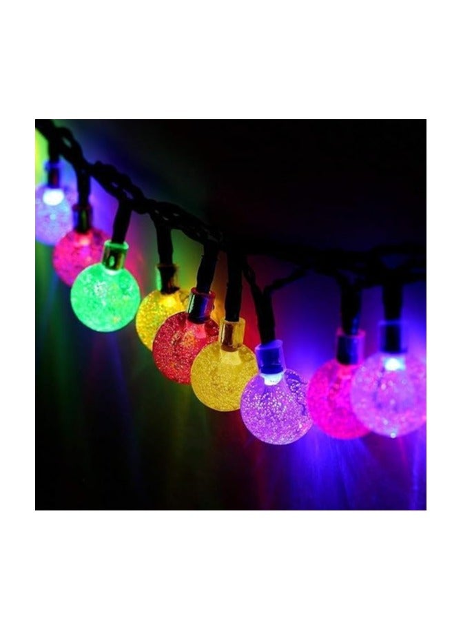 اضواء احتفالية زينة رمضان - قطرات مطر LED كريستالية متعددة الالوان، 1.5 متر - Image 3