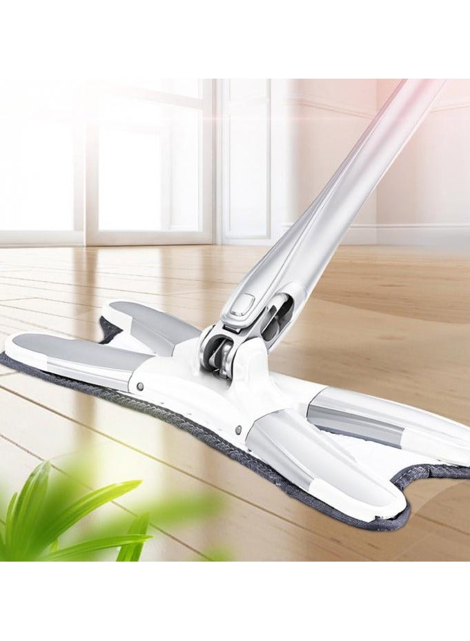 DubaiGallery Mops - X-type Microfiber Floor Mop Hand Free Washing Flat Mop With Microfiber Replace Pads Easy Wringing Household Floor Cleaning Tools - Image 2