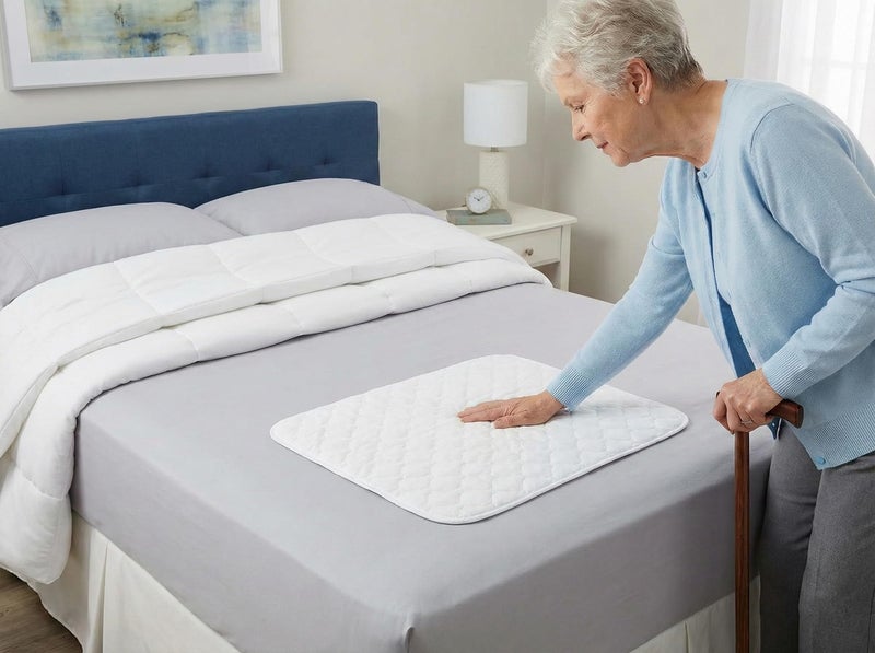 RMS Ultra Soft 4-Layer Washable and Reusable Incontinence Bed Pad - Waterproof Bed Pads, 18"X24" (3 Pack) - Image 3