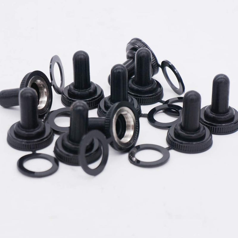 Twidec /10Pcs Mini Toggle Switch SPDT 2 Position 3 Pins ON-ON AC 125V 5A Car Boat Switches With Waterproof Cap MTS-102MZ - Image 5