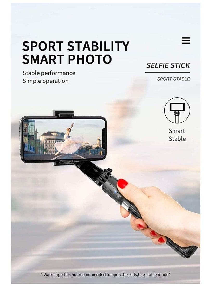 ELTRAZONE - Gimbal Stabilizer for Smartphone L08 Handheld Gimbal with 360°Auto Balance Ant Shake Remote Wireless Bluetooth Selfie Stick Pan-tilt Tripod with Built-in Bluetooth Remote - Image 1
