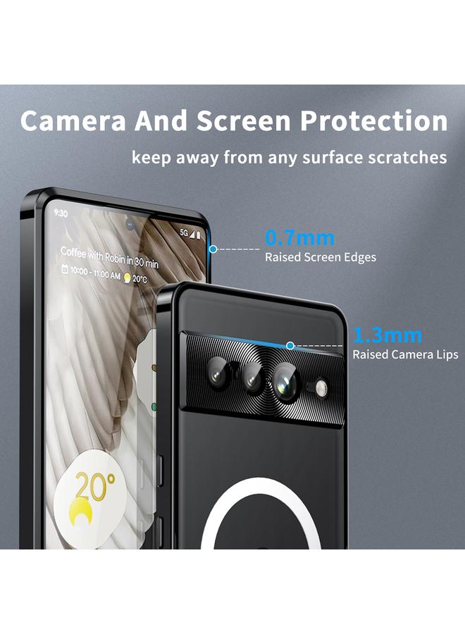 erorex Case For Google Pixel 7 Pro MagSafe Magnetic Frosted Metal Phone Case - Image 4