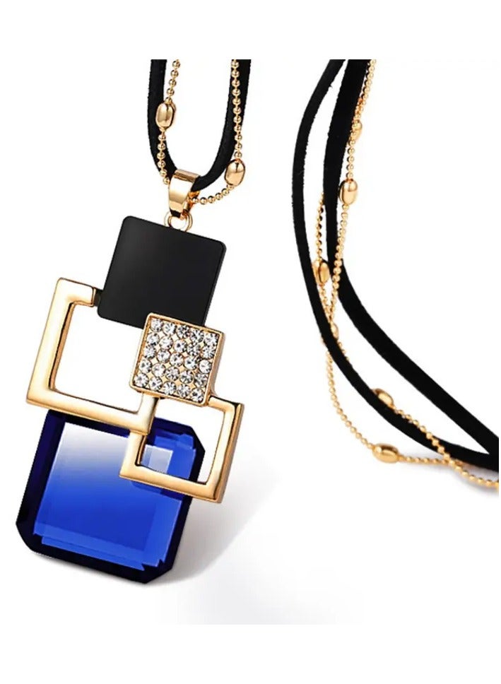 Home Clearance Sale Autumn And Winter New Fashion Pendant Retro All-match Long Necklace Clothing Accessories Sweater Chain Women - Image 2