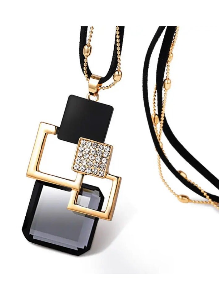 Home Clearance Sale Autumn And Winter New Fashion Pendant Retro All-match Long Necklace Clothing Accessories Sweater Chain Women - Image 3