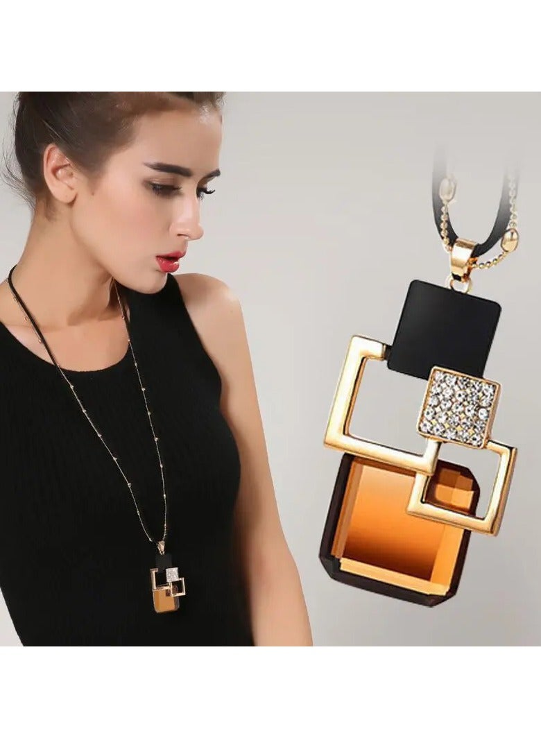 Home Clearance Sale Autumn And Winter New Fashion Pendant Retro All-match Long Necklace Clothing Accessories Sweater Chain Women - Image 5