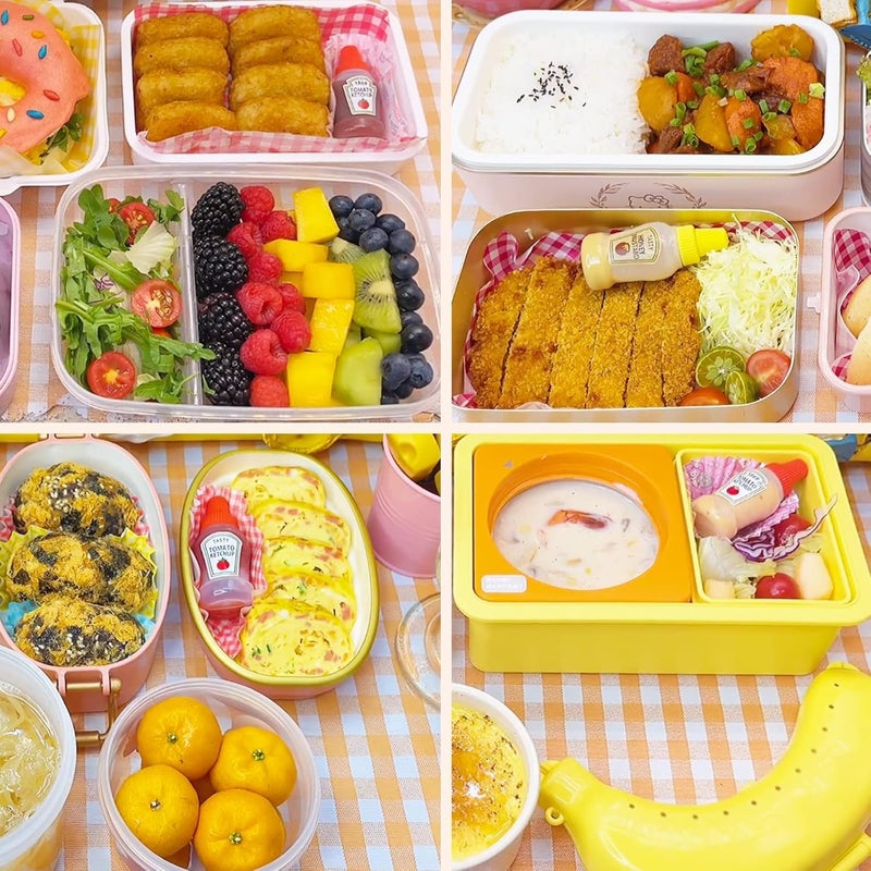 PUTHAK Portable Mini Squeeze Condiment Dispenser Bottle With Screw Cap For Ketchup, Honey, Salad, Soya Sauces BBQ Home Kitchen Use (25 ML), Multicolour (Pack Of 4) - Image 3