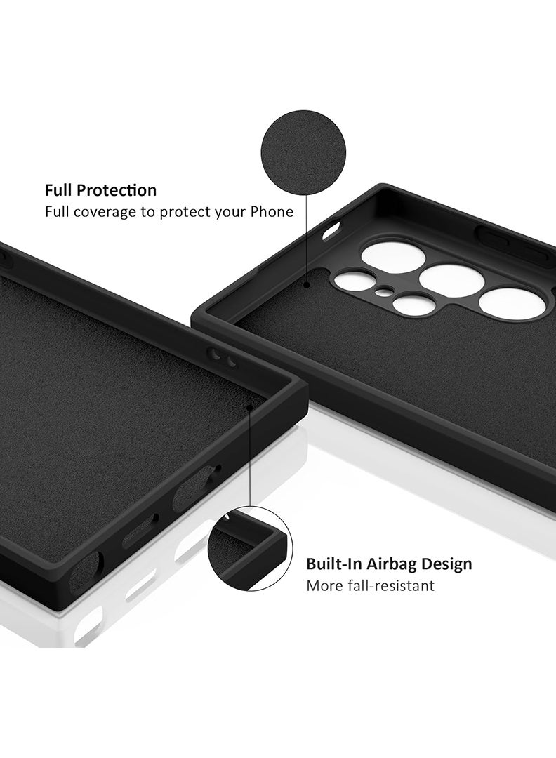 Theodor Protective Slim Fit Case Liquid Silicone Cover with Full Body Protection Anti-Scratch Shockproof Case For Samsung Galaxy S24 Ultra (Black) Labubu (6) - Image 4