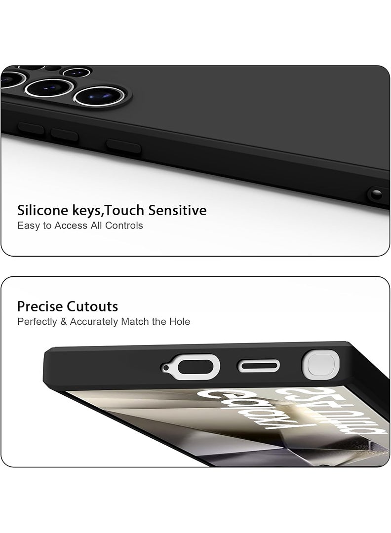 Theodor Protective Slim Fit Case Liquid Silicone Cover with Full Body Protection Anti-Scratch Shockproof Case For Samsung Galaxy S24 Ultra (Black) Labubu (6) - Image 5