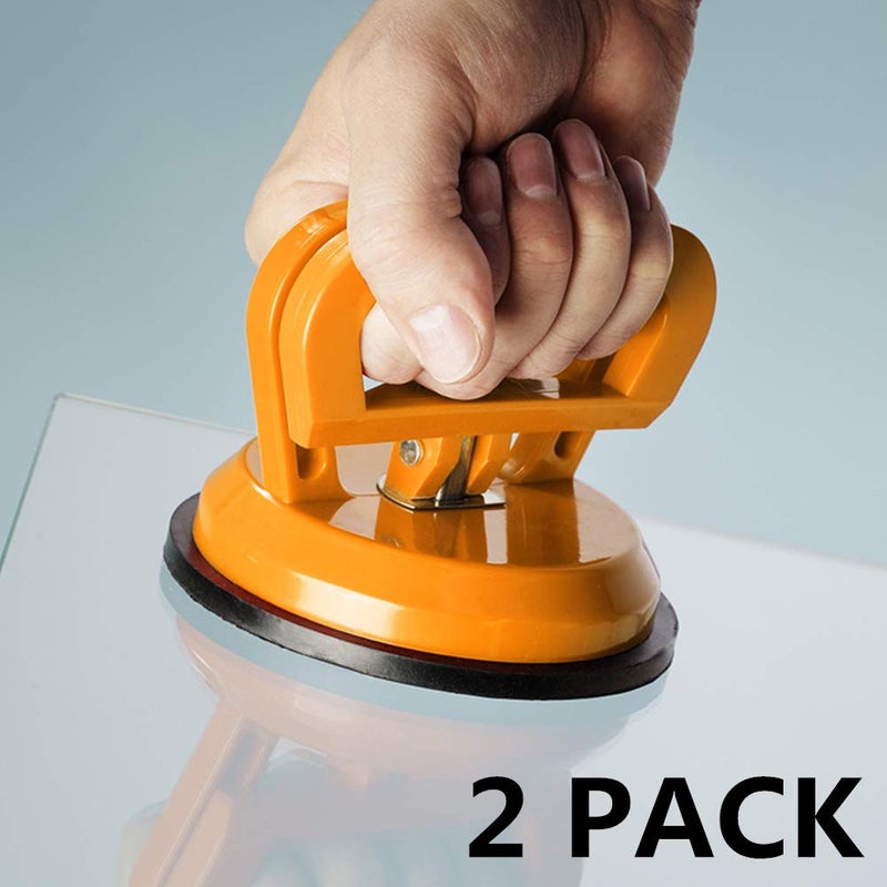 IMT 2Pack 5-Inch Suction Cup Lifting Tool - 110lb Vertical & 130lb Horizontal Lift Capacity for Glass, Tiles, Mirrors & Smooth Surfaces - Image 1