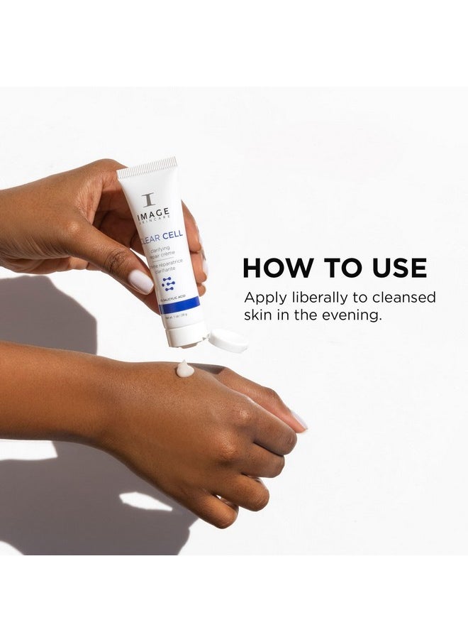 IMAGE SKINCARE IMAGE Skincare, CLEAR CELL Clarifying Repair Crème, Facial Night Cream Gel Moisturizer for Oily Prone Skin, Discovery Size 1 oz  - Image 3