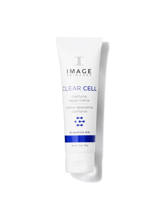 IMAGE Skincare, CLEAR CELL Clarifying Repair Crème, Facial Night Cream Gel Moisturizer for Oily Prone Skin, Discovery Size 1 oz