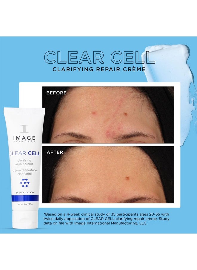 IMAGE SKINCARE IMAGE Skincare, CLEAR CELL Clarifying Repair Crème, Facial Night Cream Gel Moisturizer for Oily Prone Skin, Discovery Size 1 oz  - Image 5