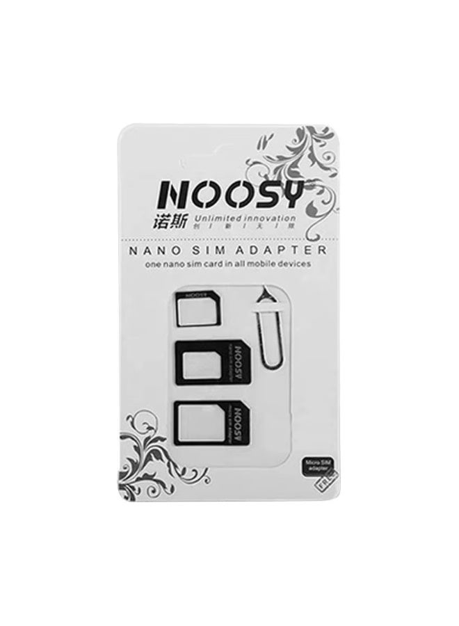 Noosy 4-in-1 Nano SIM to Micro SIM or Standard SIM Card Adapter (2-Pack) - Smartphone SIM Card Converter - Nano, Micro, and Standard SIM - Image 2