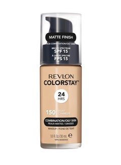 Revlon Professional Colorstay Liquid Foundation Makeup for Combination/Oily Skin SPF15 Medium to Full Coverage (30ml) Matte Finish, Buff (150) Unisex  - Image 1