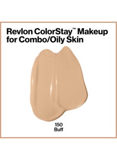 Revlon Professional Colorstay Liquid Foundation Makeup for Combination/Oily Skin SPF15 Medium to Full Coverage (30ml) Matte Finish, Buff (150) Unisex  - Image 3