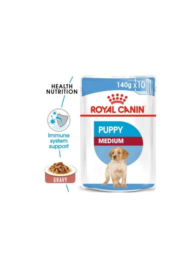 Royal Canin Health Nutrition Medium Puppy Wet Food - 140g - Image 2