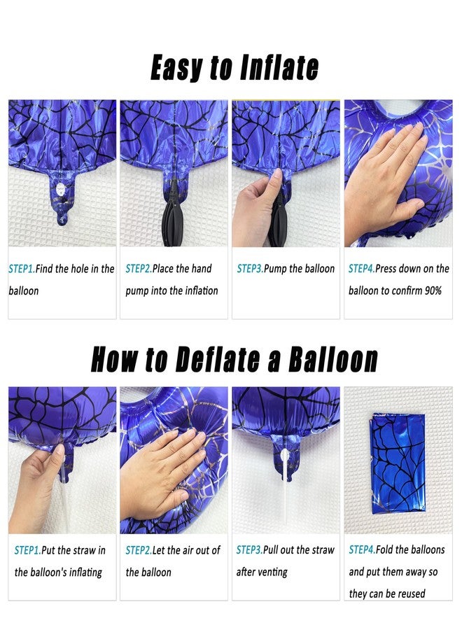 CHANGZHONG 40 Inch Red and Blue Spider Theme Large Number 1 Balloon Giant Foil Birthday Balloons for Spider Theme Party Boy or Girl 1 th Birthday Wedding Anniversary Baby Shower Party Decorations - Image 3