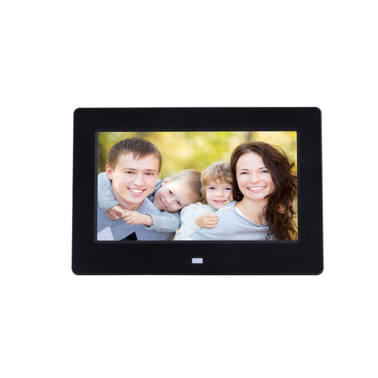 7 inch HD ultra-thin digital photo frame wall hanging advertising machine desktop electronic photo album Factory Direct spot wholesale Black 