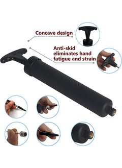 Garlo Portable Hand Air Ball Pump Inflator Kit with Needle, Nozzle, Extension Hose for Soccer Basketball Football Volleyball Water Polo Rugby Exercise Sports Ball Balloon Swim Inflatables  - Image 2