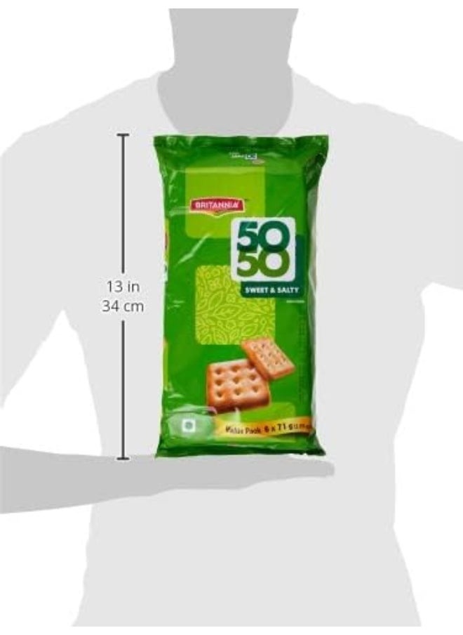 Britannia Britannia 50 50 Sweet & Salty 71g, Value Pack of 6  - Image 3