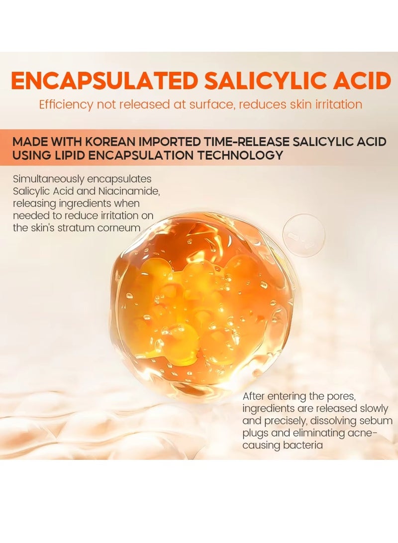 Vibrant Glamour 100g Salicylic Acid Exfoliating Gel Cleanser Deep Pore Cleaning Daily Acne Treatment for Oily Acne Prone Skin Gentle Hydrating Moisturizing Face Exfoliating Gel Cleanser  - Image 4