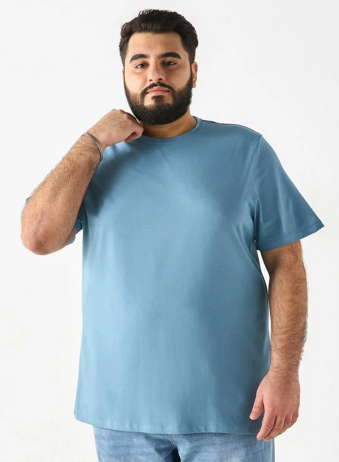 سبلاش فيڤ تيشيرت بياقة دائرية وأكمام قصيرة