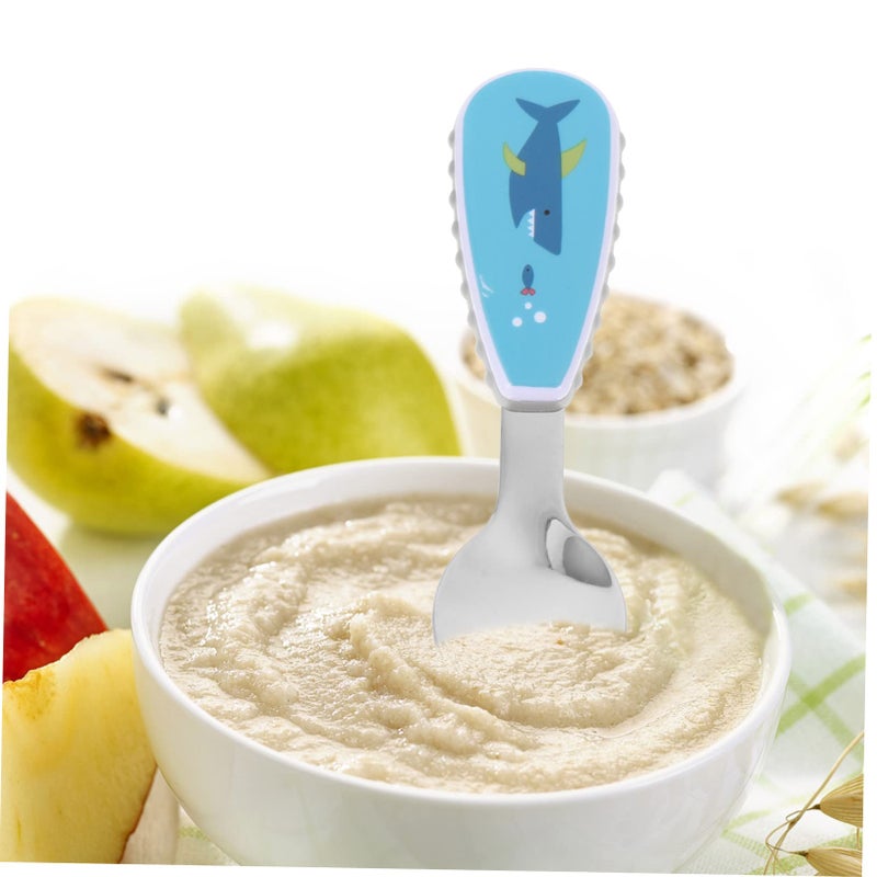 Cartoon Animal Design Training Fork And Spoon Set For Kids Mealtime Outdoor Use - Image 4