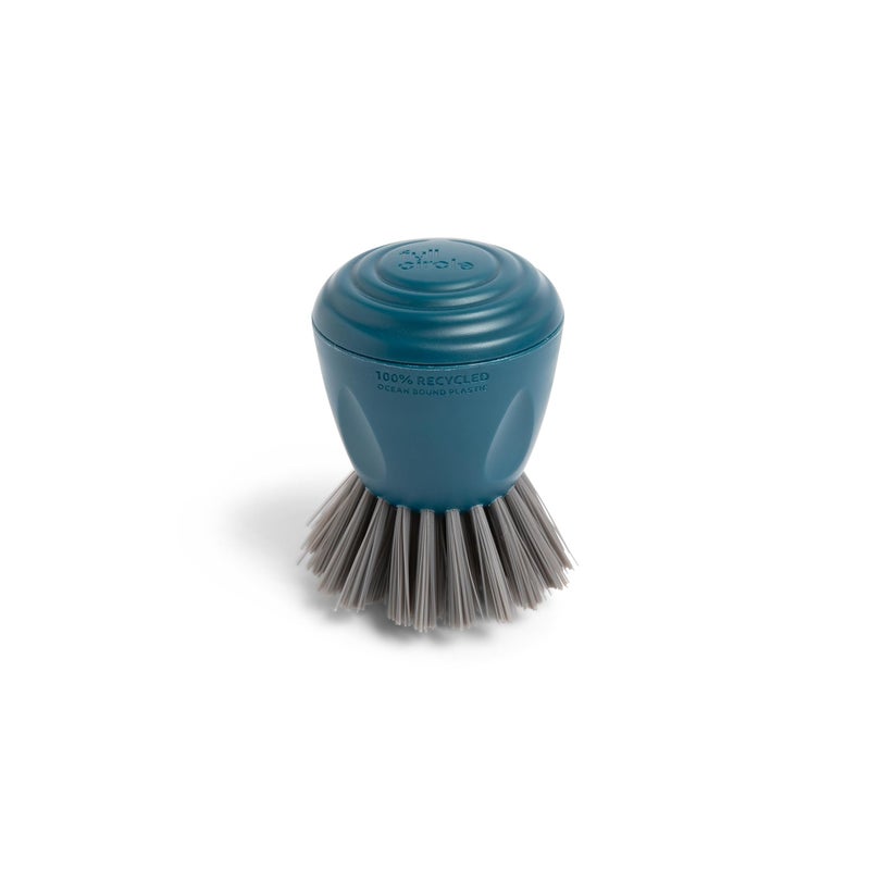 Full Circle Clean Ocean Palm Brush For Dishes  Pots & Pans. Ergonomic Grip. Made Out Of 100% Recycled Fishing Nets. Dishwasher Safe - Image 1