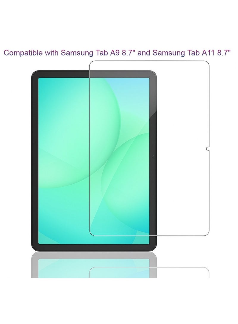 HEXABEX Samsung Tab A11 and Tab A9 8.7'' Screen Protector, Tempered Glass HD Screen Guard Compatible with Samsung Galaxy Tab A11/A9 8.7" Clear - Image 1