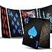 INTEGEAR 2 Decks Plastic Playing Cards Premium Plastic Waterproof Black Playing Poker Cards Professional Luxury Deck of Cards for Adults - Image 2