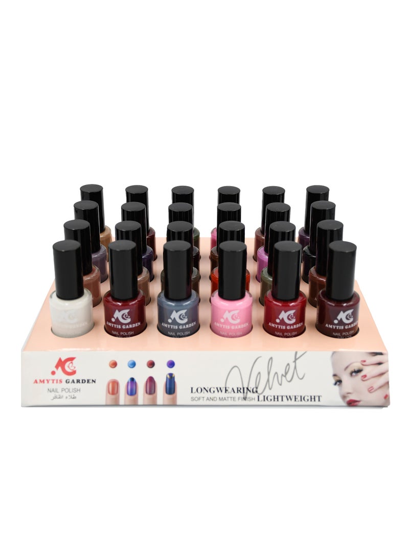 AMYTIS GARDEN - nail polish set 24 color-B - Image 1