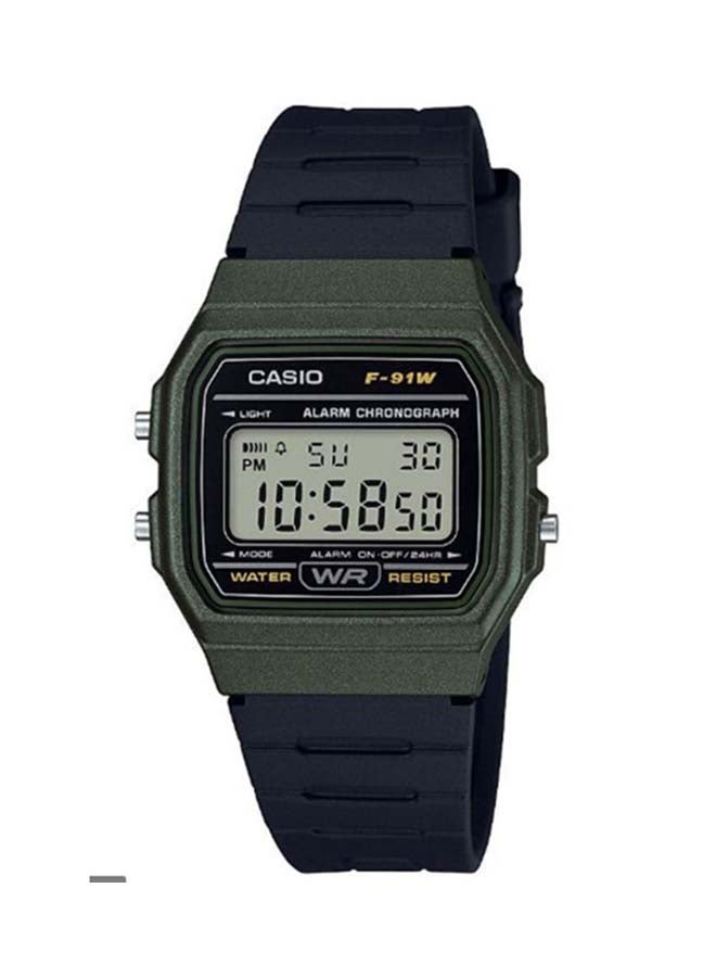 Unisex Resin Digital Wrist Watch F-91WM-3ADF