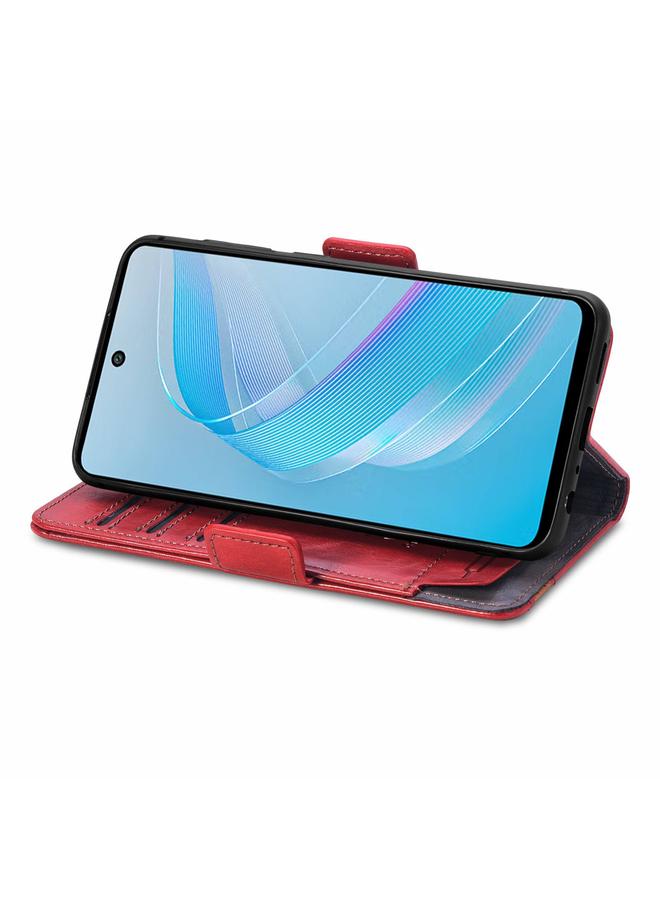 Zaboon Case For Infinix Smart 8 CaseNeo Splicing Dual Magnetic Buckle Leather Phone Case - Image 5