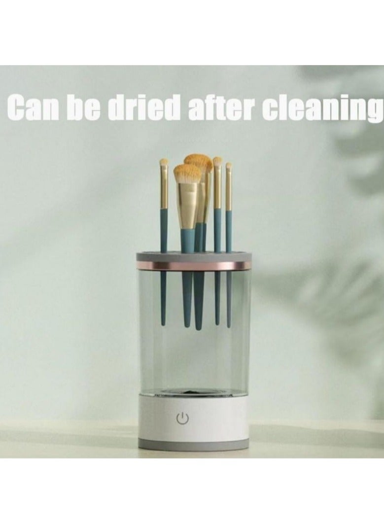 Rechargeable Electric Makeup Brush Cleaner & Dryer – Transparent, 9×16cm - Image 3