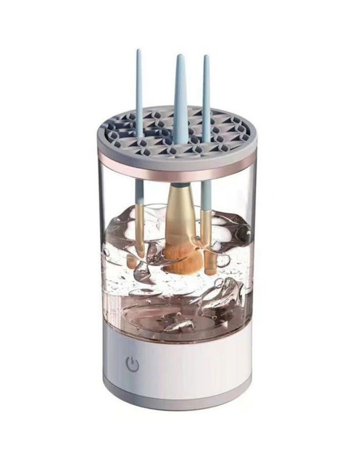 Rechargeable Electric Makeup Brush Cleaner & Dryer – Transparent, 9×16cm - Image 2