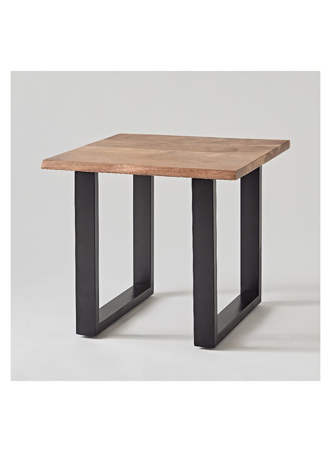 Home Box Costa Live Edge Solid Wood Top End Table 55 x 50 x 55 cm  - Image 1