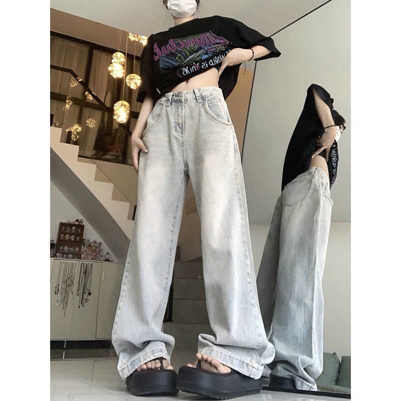 Unisex Classic Denim Jeans Loose Fit Daily Outdoor Wear - Image 2