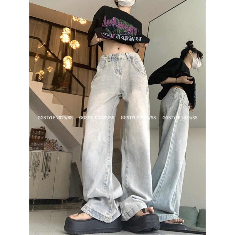 Unisex Classic Denim Jeans Loose Fit Daily Outdoor Wear - Image 5