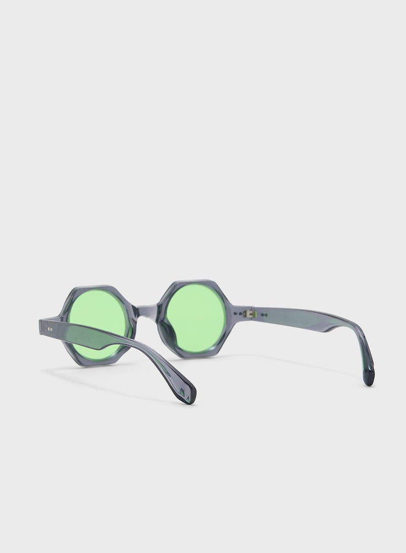 Seventy Five Hexagone Shape Casual Sunglasses  - Image 2