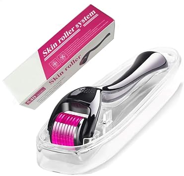 Derma Roller 05mm Beard Roller Titanium Micro Needling Roller for Men and Women 540 05mm Titanium Needles Beard Growth Roller for Stimulate Hair Growth Facial Skin Care Scar Removal - Image 2