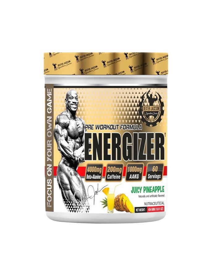 DEXTER JACKSON Dexter Jackson Energizer Pre-Workout Formula - Pineapple Flavor | 454g, 60 Servings  - Image 1