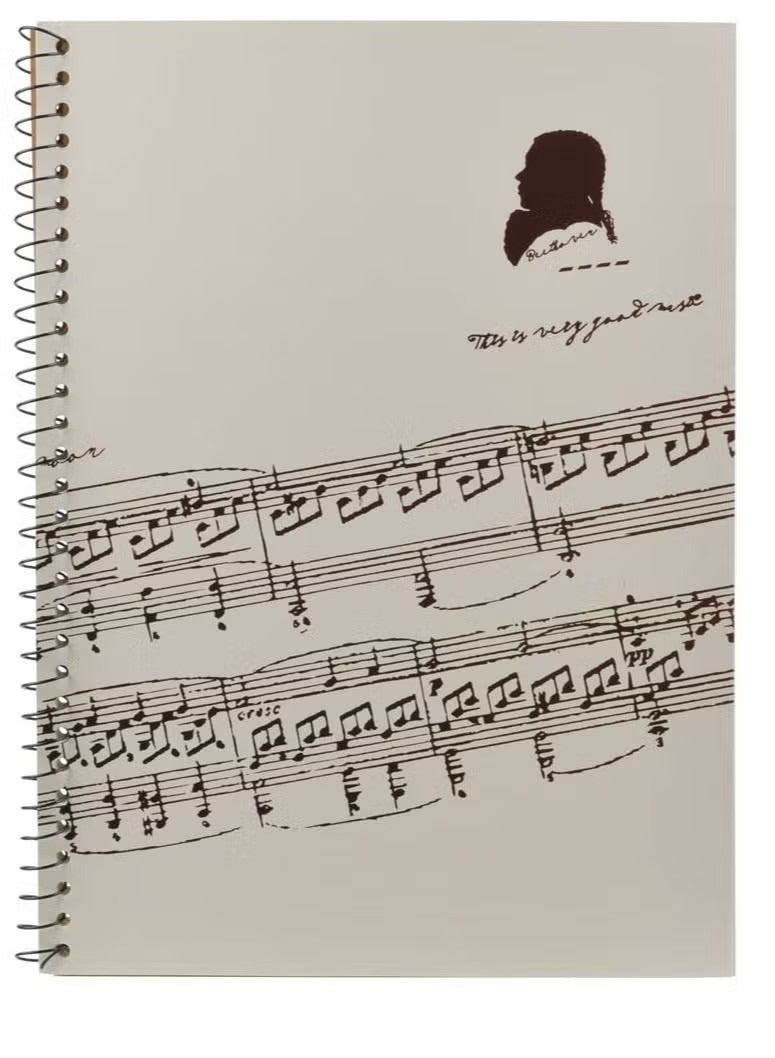 Generic Stave Notebook, Music Writing Notebook Musical Notation Staff Manuscript Paper Piano Note Book Accessories, with 50 Pages Blank Sheet  - Image 1