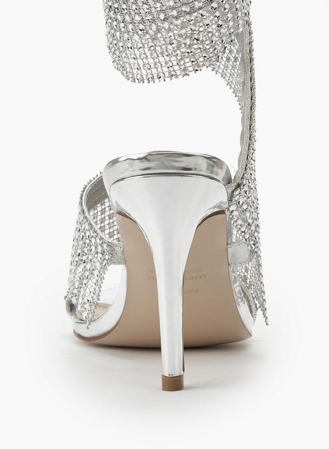 سيليست صنادل نسائية بحزام مرصع - Image 4