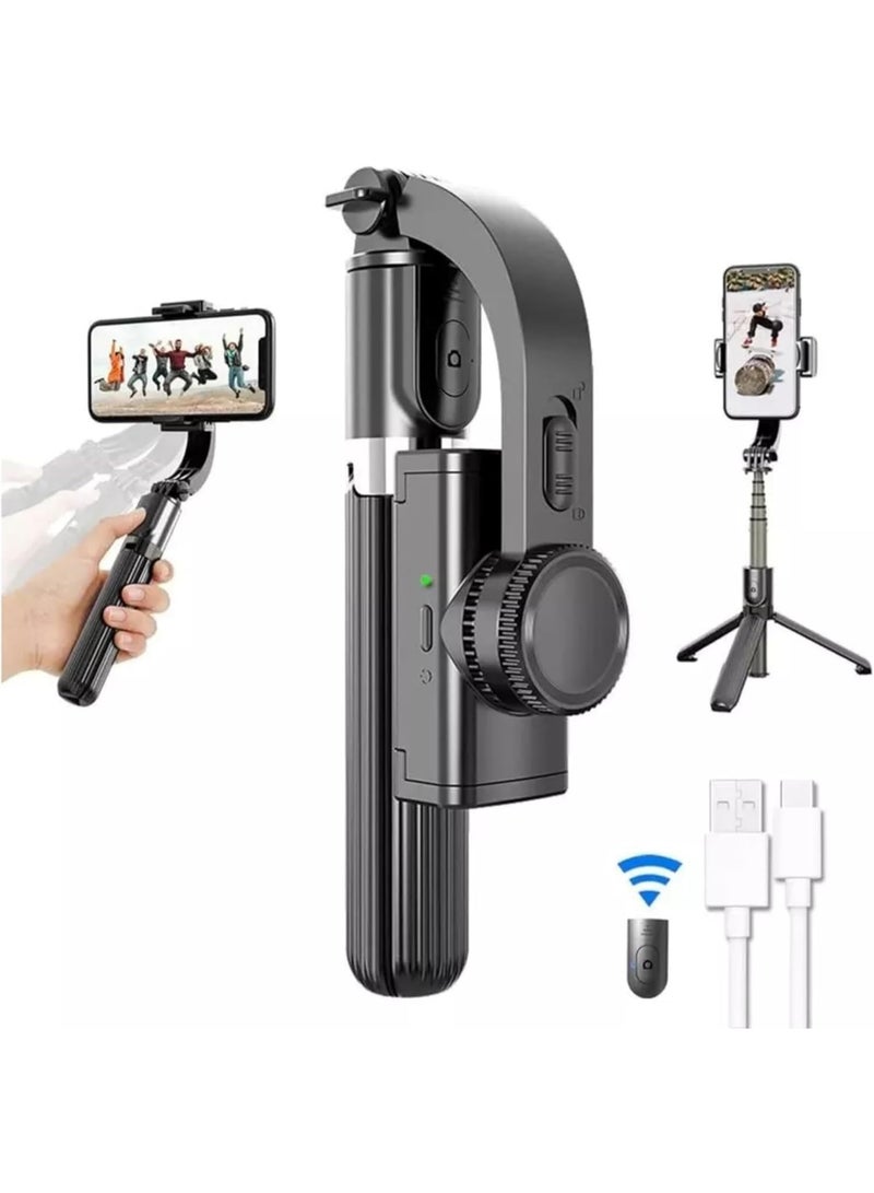 ACLIX L08 Bluetooth Handheld Gimbal Stabilizer Mobile Phone Selfie Stick Holder Adjustable Selfie Stand with Tripod - Image 1